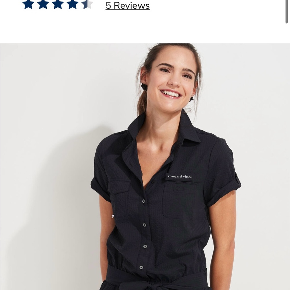 EUC Vineyard Vines Seersucker Romper